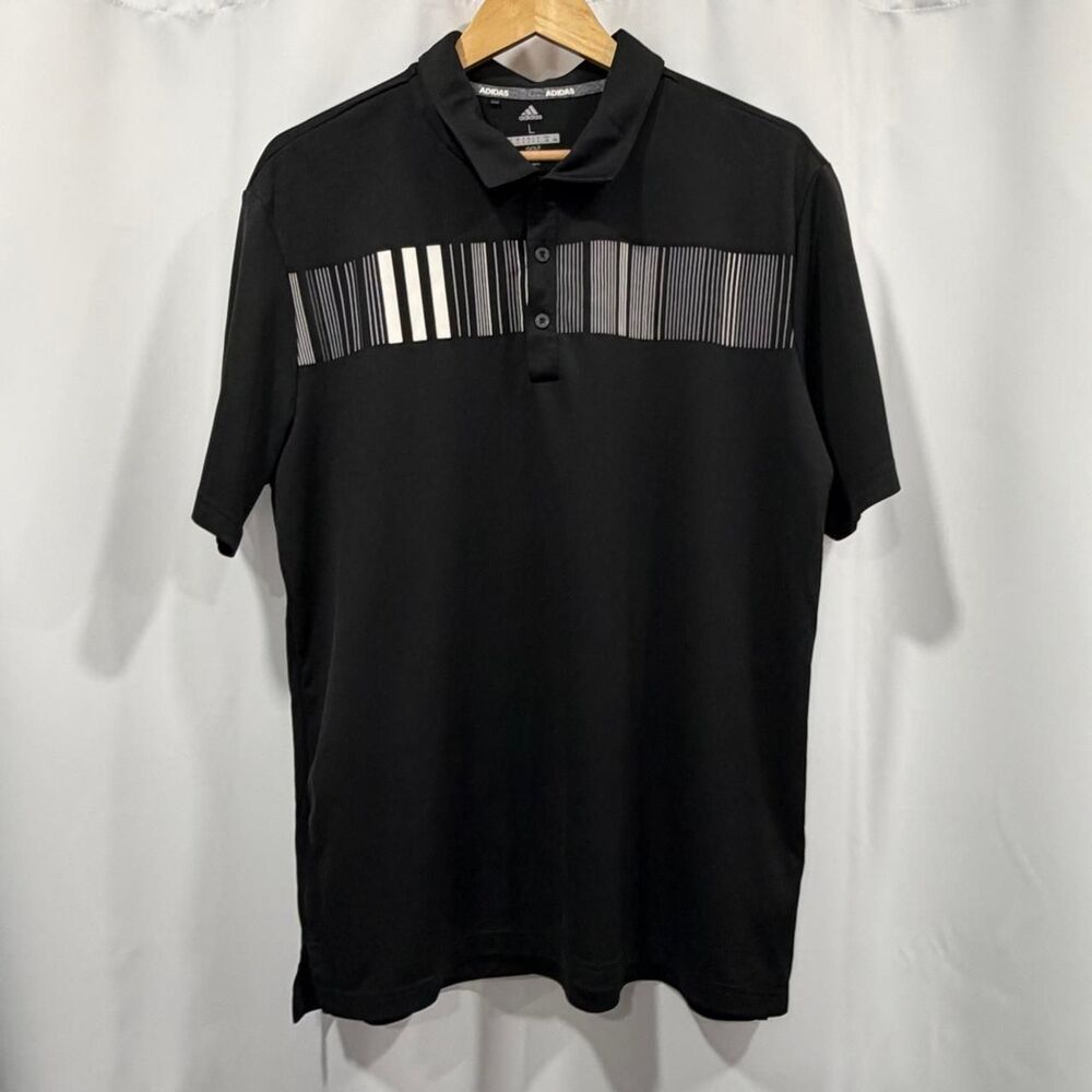 Adidas Men's Black Polo-shirts